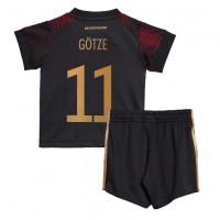 Fotbalové Dres Německo Mario Gotze #11 Dětské Venkovní MS 2022 Krátký Rukáv (+ trenýrky)